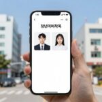 청년미래적금 가구원동의 꼭 확인하세요 청년미래적금 가구원동의 모바일 인증 과정 스마트폰 화면