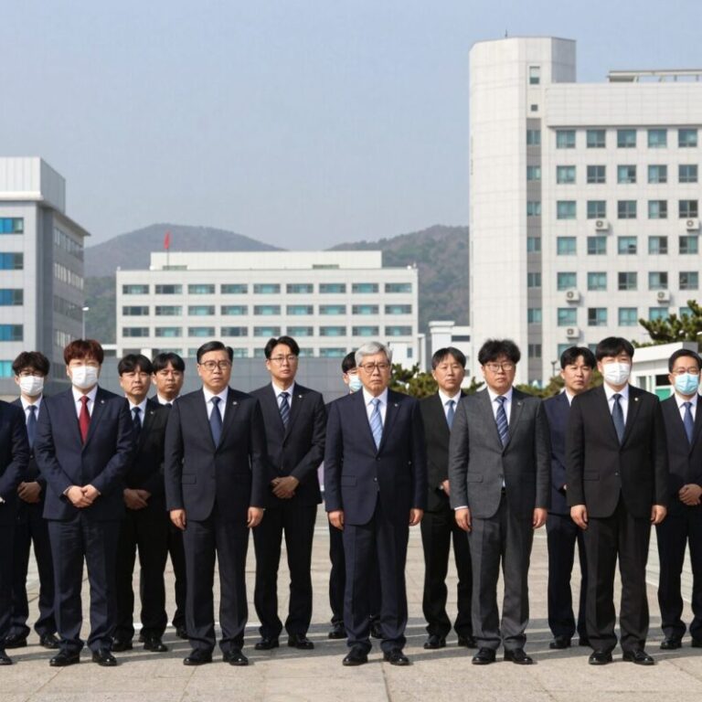 가덕도 테러사건 수사 결과 발표 기자회견 모습