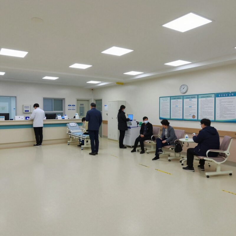 강북삼성병원 종합건진센터 쾌적한 대기 공간과 최신식 내부 모습