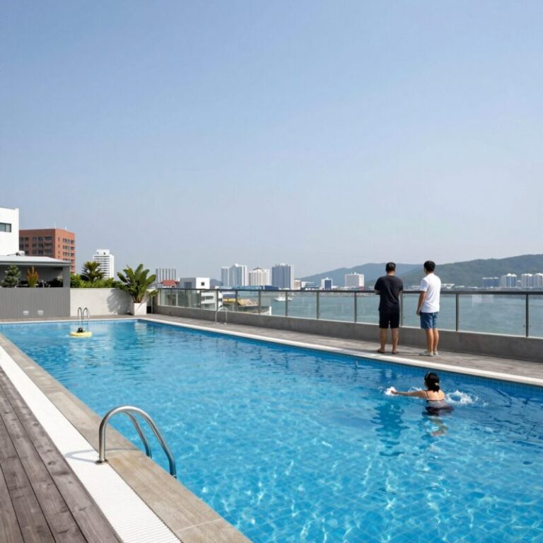 강릉 독채 풀빌라 4곳 실내 수영장 전경 비교