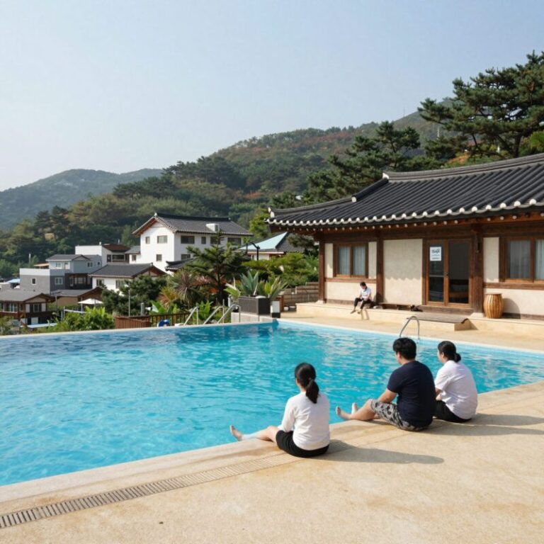가평 펜션 188다산트라 인피니티 풀 전경