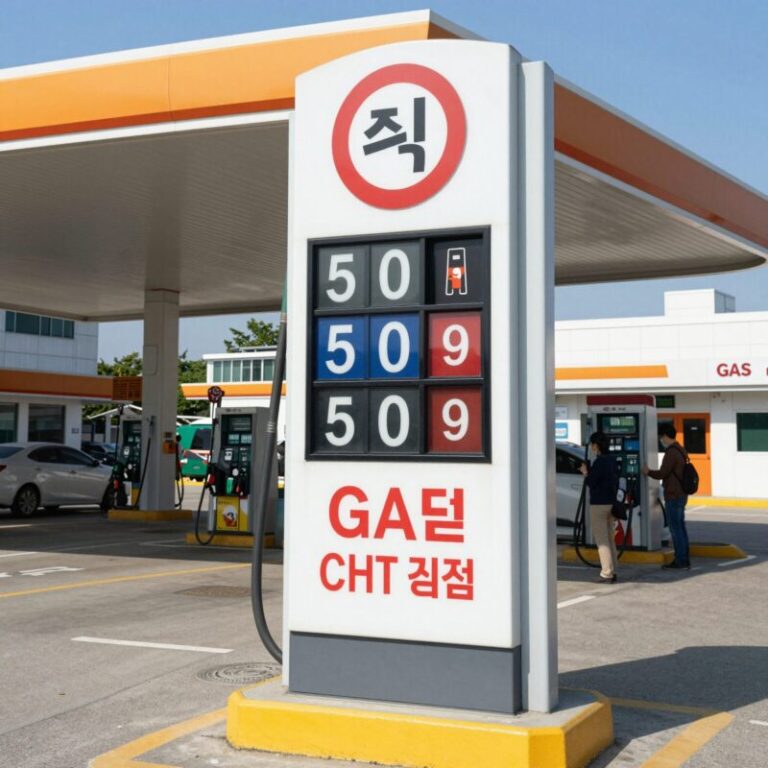 Gas station sign showing fuel prices with tax cut extension notice