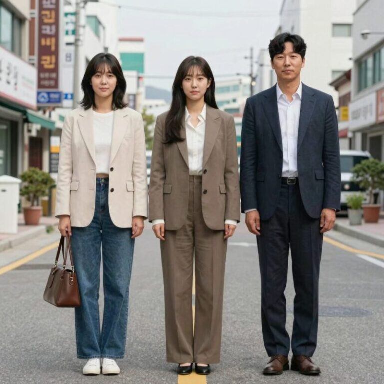 김고은 배우의 와이드팬츠 사복 스타일링