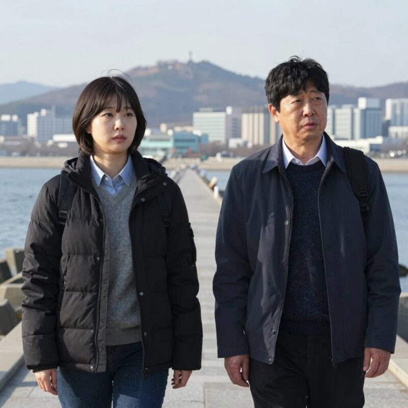 도깨비 10주년 여행 몇부작 정보 1 공유와 김고은이 주문진 방파제에서 도깨비 명장면을 재연하는 모습