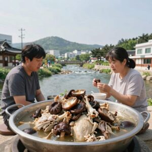 과천 돌담집식당 능이버섯 토종닭백숙과 계곡 뷰