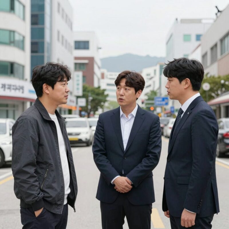 한상진 기자의 기사 작성 비법 1 한상진 기자가 현장에서 취재원과 인터뷰하는 모습