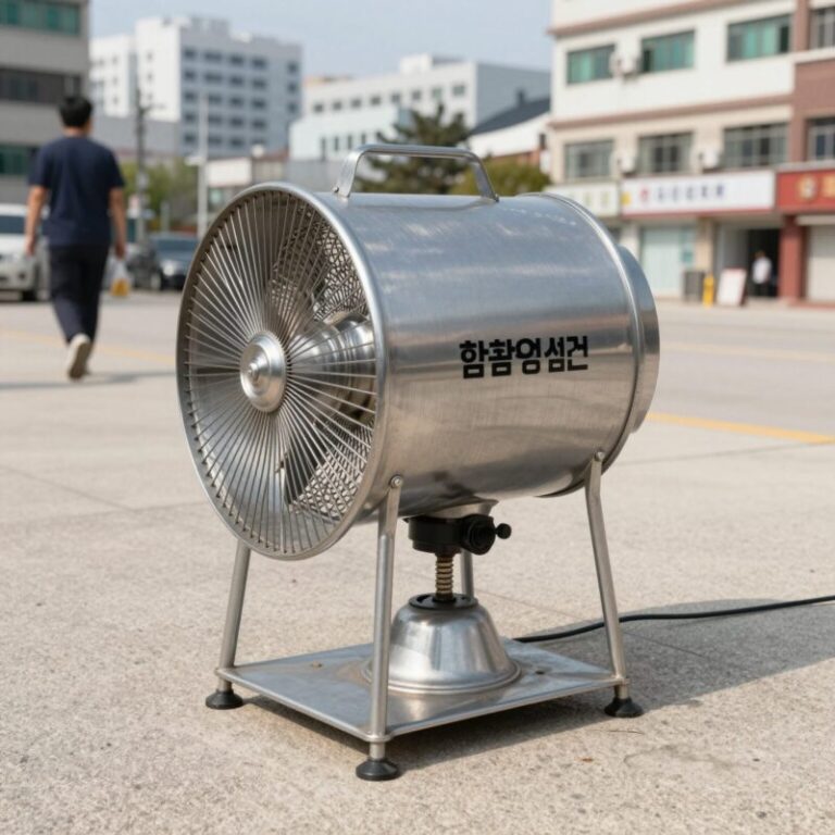 한양 업소용선풍기 메탈 소재의 견고한 디자인