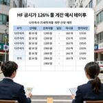 전세대출 규제 강화 속 다주택자 전세퇴거대출 전략 HF 공시가 126% 룰 계산 예시 테이블, 다주택자 전세퇴거대출 한도 산정 방법