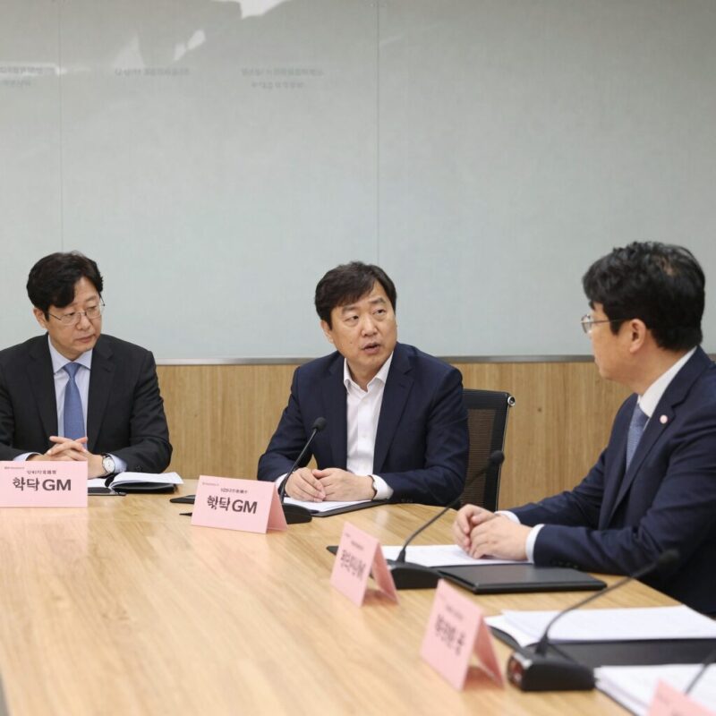 한국GM 임단협 협상 회의 장면