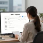 홈택스 부가세 신고 화면 캡처, 신고서 작성 화면
