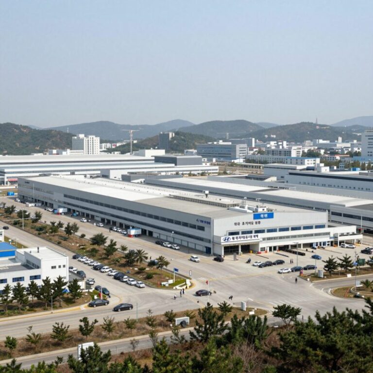 현대차 미국 조지아 공장 전경 관세 부담 완화 기대