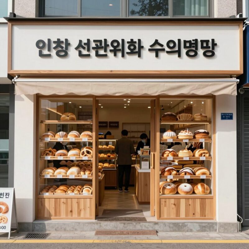 선관위 인천 빵집 수의계약 논란 전말 1 인천 선관위와 수의계약을 맺은 빵집 매장 외관과 진열된 빵