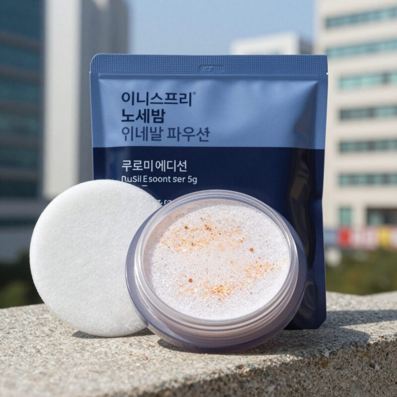 이니스프리 7월 세일 노세범 파우더 할인 1 이니스프리 노세범 미네랄 파우더 쿠로미 에디션 5g 패키지 사진