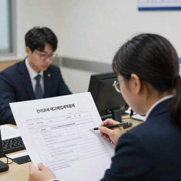 간이과세 일반과세 전환 재고매입세액공제 신고서 작성과 재고 실사 장면