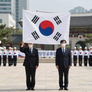2026년 제헌절 법정공휴일 재지정 기념 태극기 게양 이미지