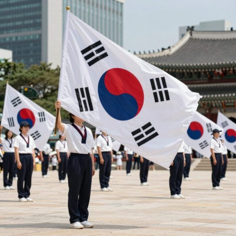 대한민국 제헌절 태극기 게양 모습과 7월17일 공휴일 달력