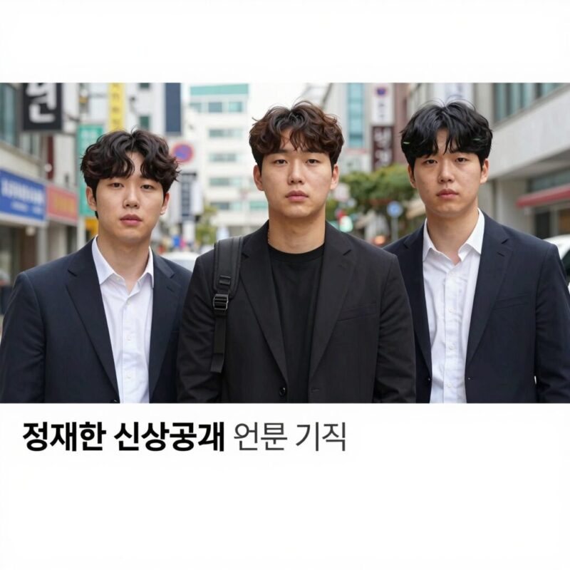 정재환 신상공개 관련 기사 캡처 사진