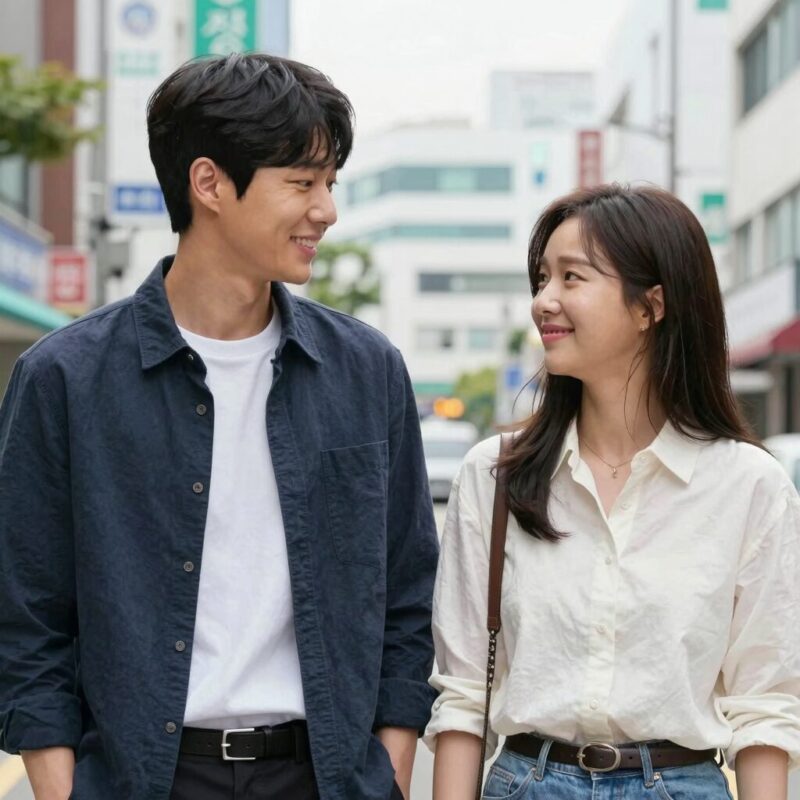 하트시그널5 정규리 최종 커플과 현커 전망 1 하트 시그널 5 정규리와 김서원의 최종 선택 장면. 두 사람이 서로를 바라보며 미소 짓고 있다.