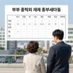 부부 공동명의 재산세 종부세 비교표