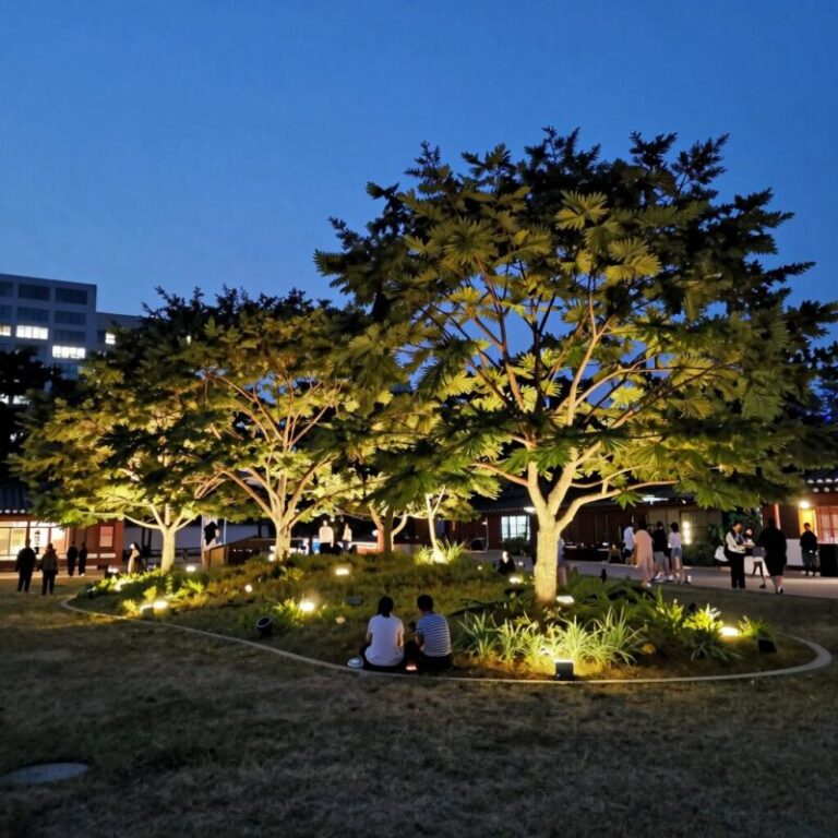 파주풀빌라 중휴림 인피니티풀 야간 조명과 이국적인 분위기