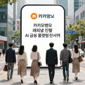 카카오뱅크의 캐피탈 진출과 AI 금융 플랫폼 전략을 보여주는 인포그래픽