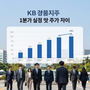 KB금융지주 1분기 실적 및 주가 추이 차트