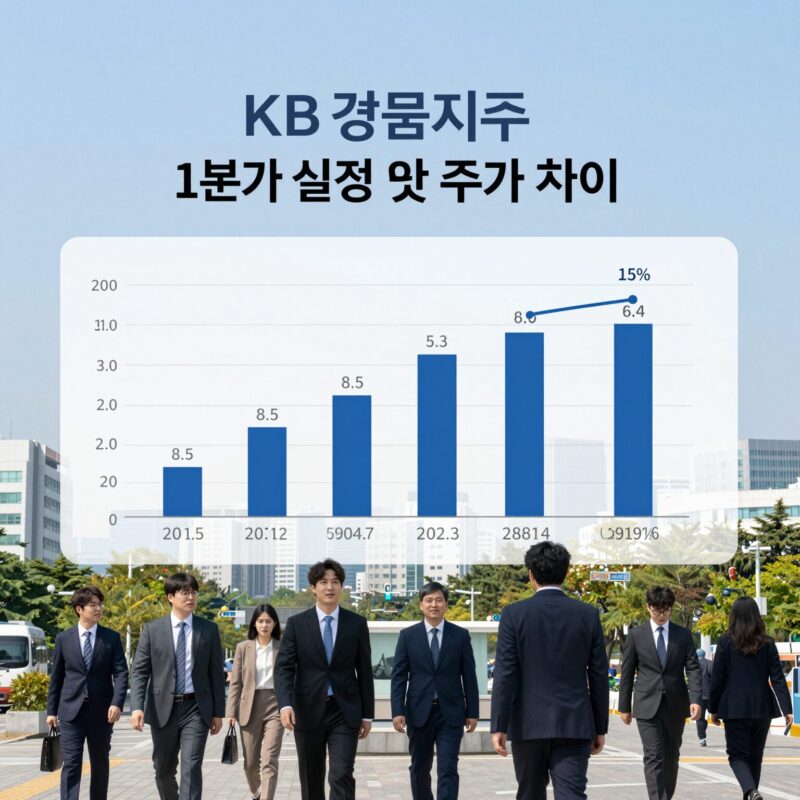 KB금융지주 주가 향후 전망 분석 1 KB금융지주 1분기 실적 및 주가 추이 차트