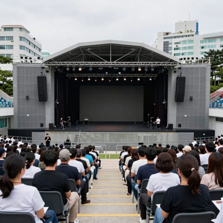 KBS 열린음악회 관객석에서 바라본 무대 모습