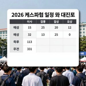 2026 케스파컵 일정 및 대진표, 예선부터 결승까지 일정 요약표