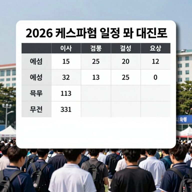 2026 케스파컵 일정 및 대진표, 예선부터 결승까지 일정 요약표
