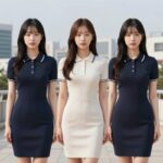 키작녀원피스 비율 착시 팁 키작녀원피스 세로 라인 디테일 착시 효과