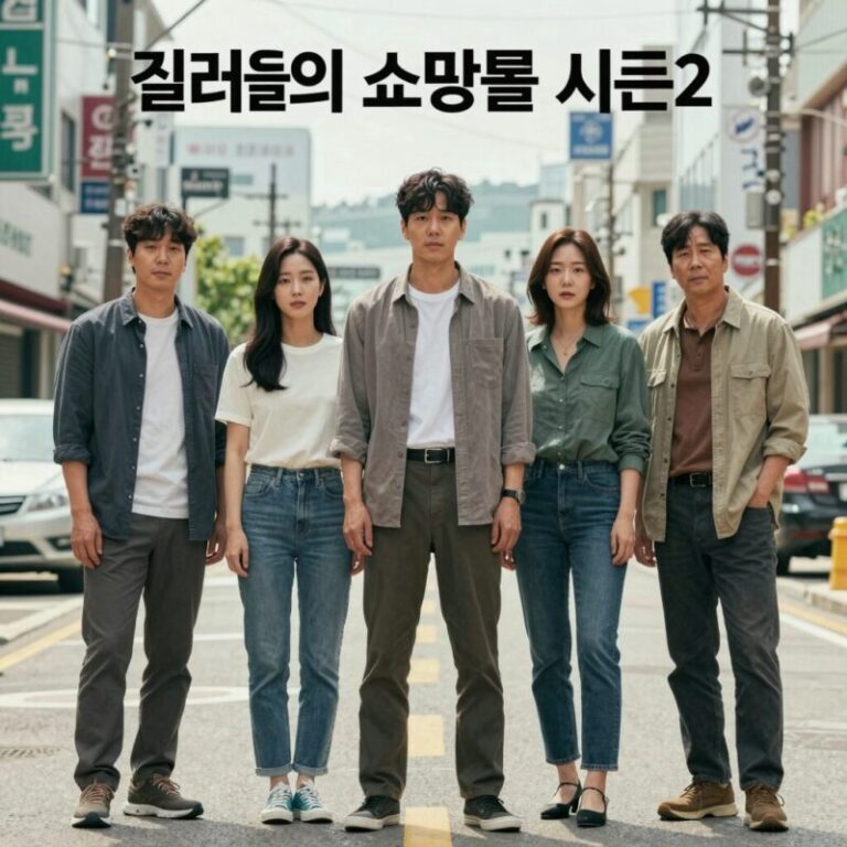 킬러들의 쇼핑몰 시즌2 공개일 공식 포스터와 주요 배우들 모습