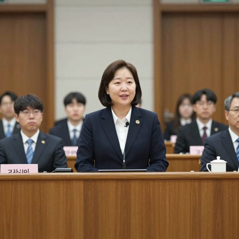 김보미 의원의 국회 본회의장 연설 모습