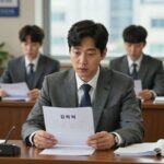김부장 8회 줄거리 핵심 요약과 감상 김부장 8회 줄거리 주요 장면, 부장이 책상 위 계약서를 바라보며 결심하는 표정