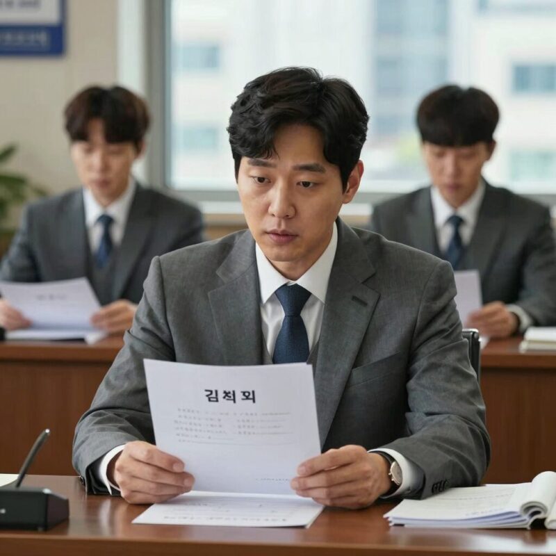 김부장 8회 줄거리 핵심 요약과 감상 1 김부장 8회 줄거리 주요 장면, 부장이 책상 위 계약서를 바라보며 결심하는 표정