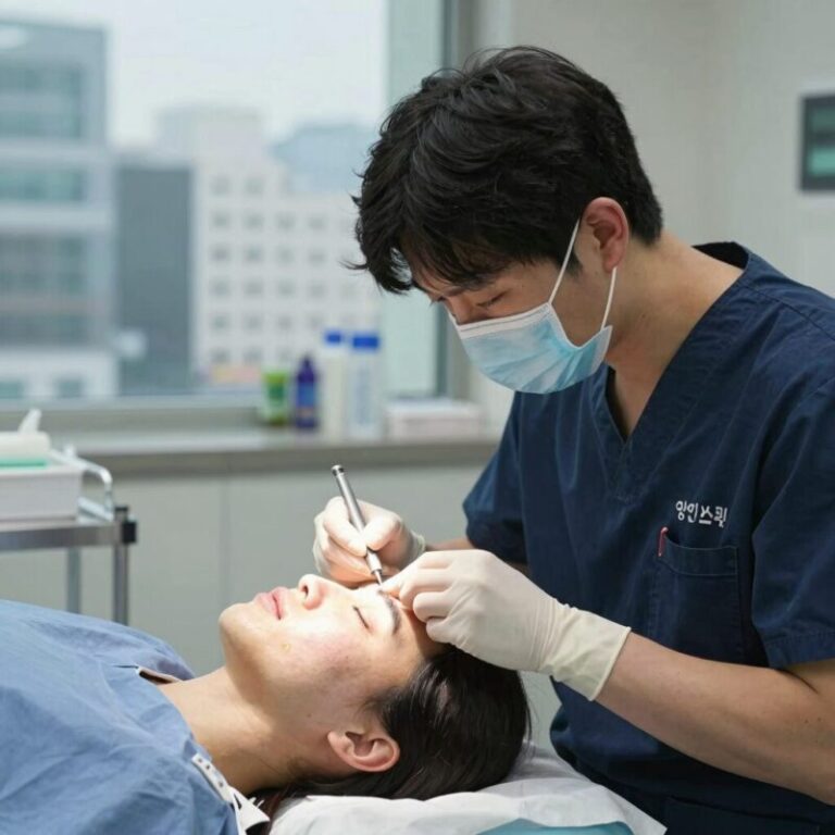 김영광 아내 김은지 피부과 원장이 동상이몽2에서 시술하는 모습