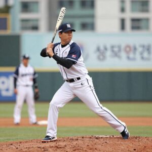 삼성 라이온즈 포수 김도환 경기 모습