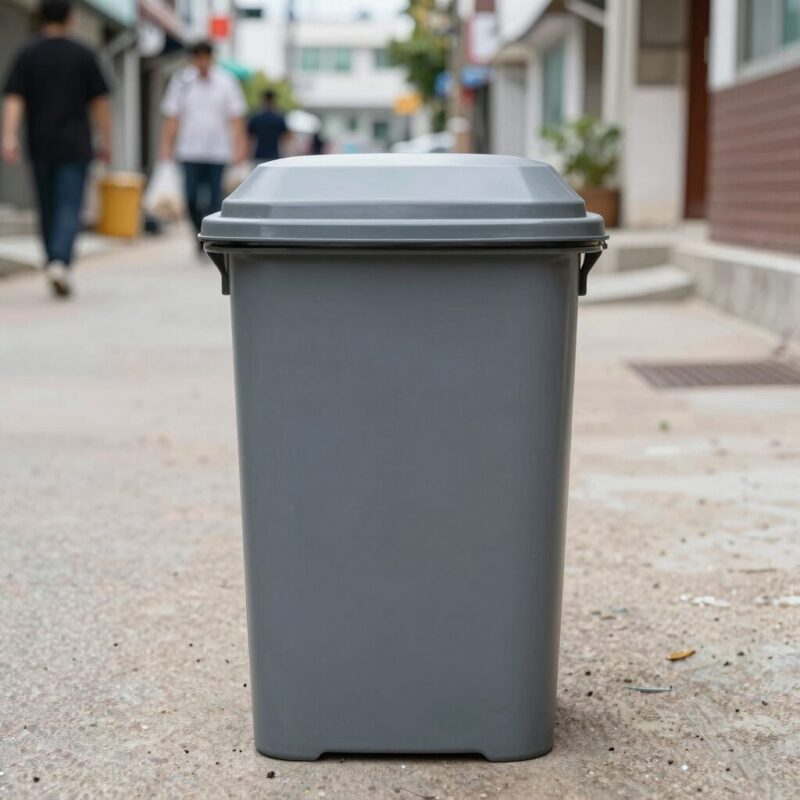 주방 쓰레기통에서 발생한 구더기 원인 분석 이미지