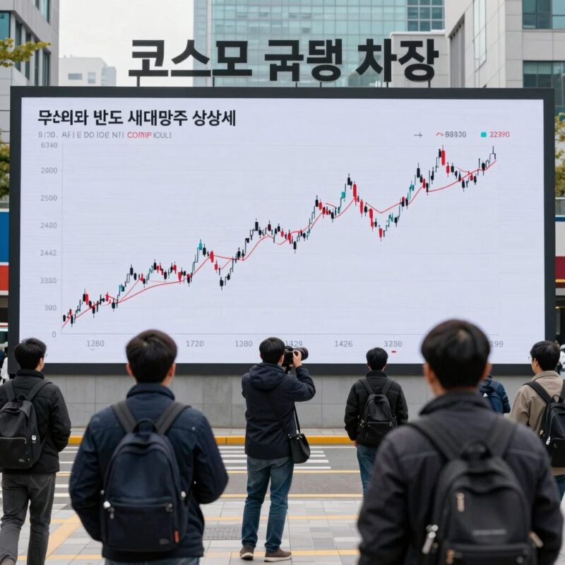코스피 급등 차트와 반도체 대장주 상승세