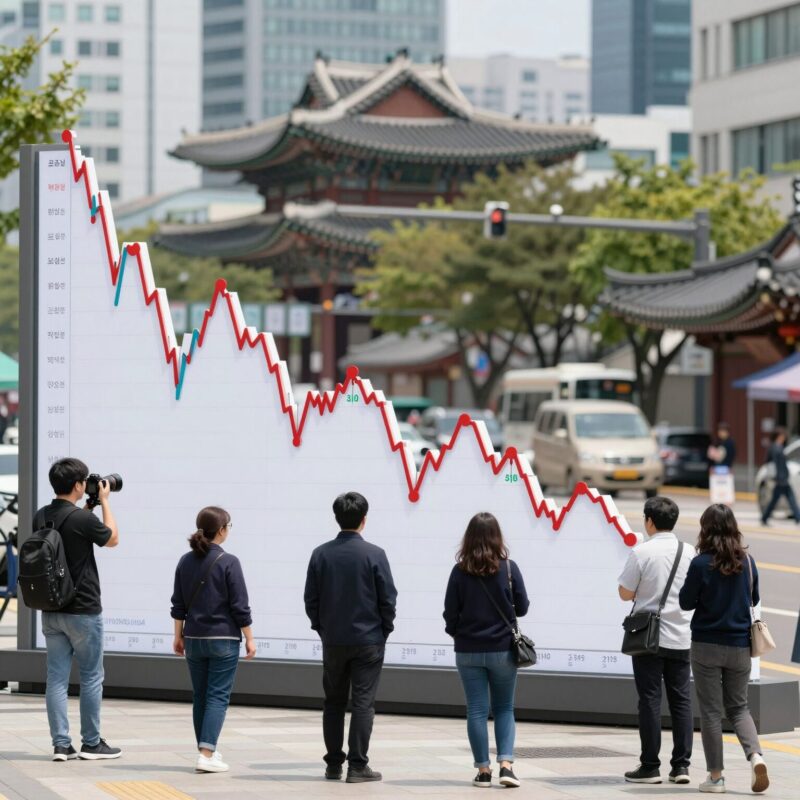 코스피 상승분 반납 이유와 시장 해석 1 코스피 장중 상승분 반납과 환율 하락 흐름을 보여주는 차트
