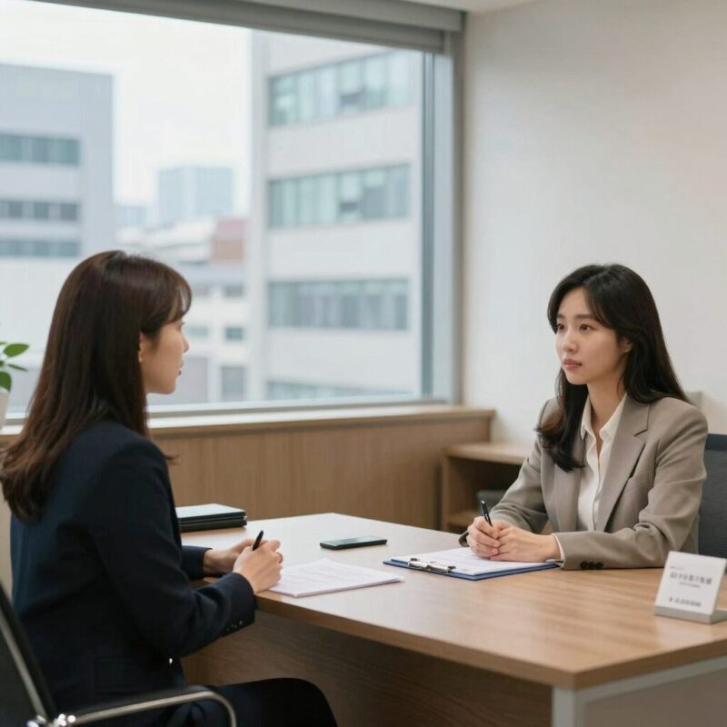 권경애 변호사 프로필과 전문 분야 1 권경애 변호사 사무실에서 상담하는 모습