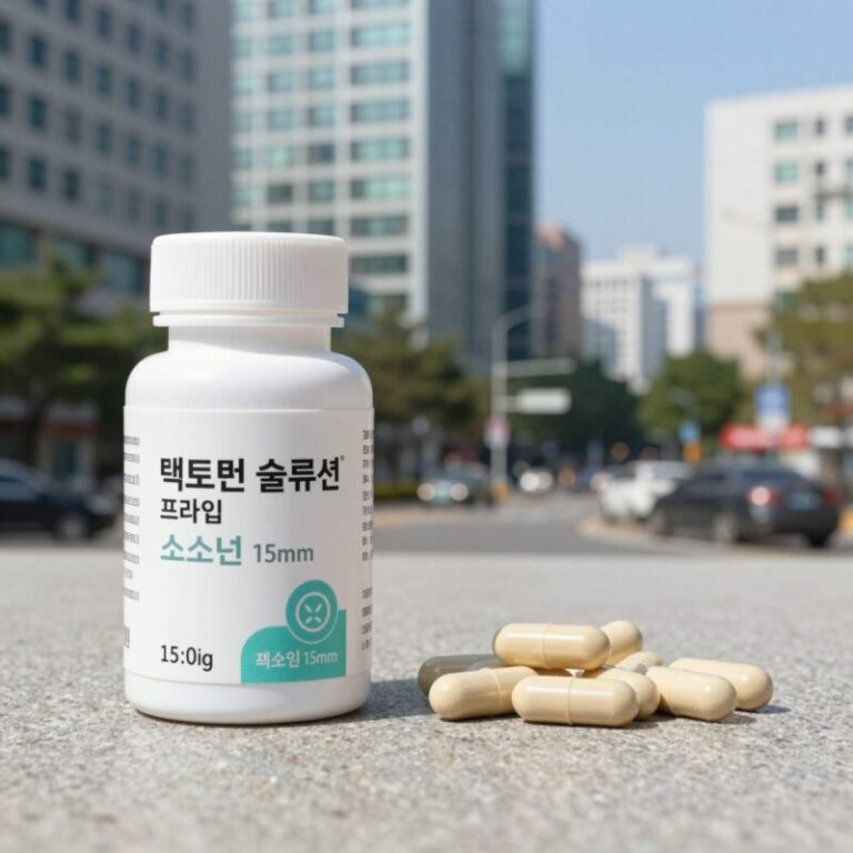 락토핏 솔루션 프라임 15mm 초소형 캡슐 크기 비교
