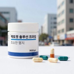 락토핏 솔루션 프라임 초소형 캡슐 크기 비교