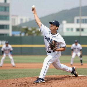 이형범 투수 투구 동작