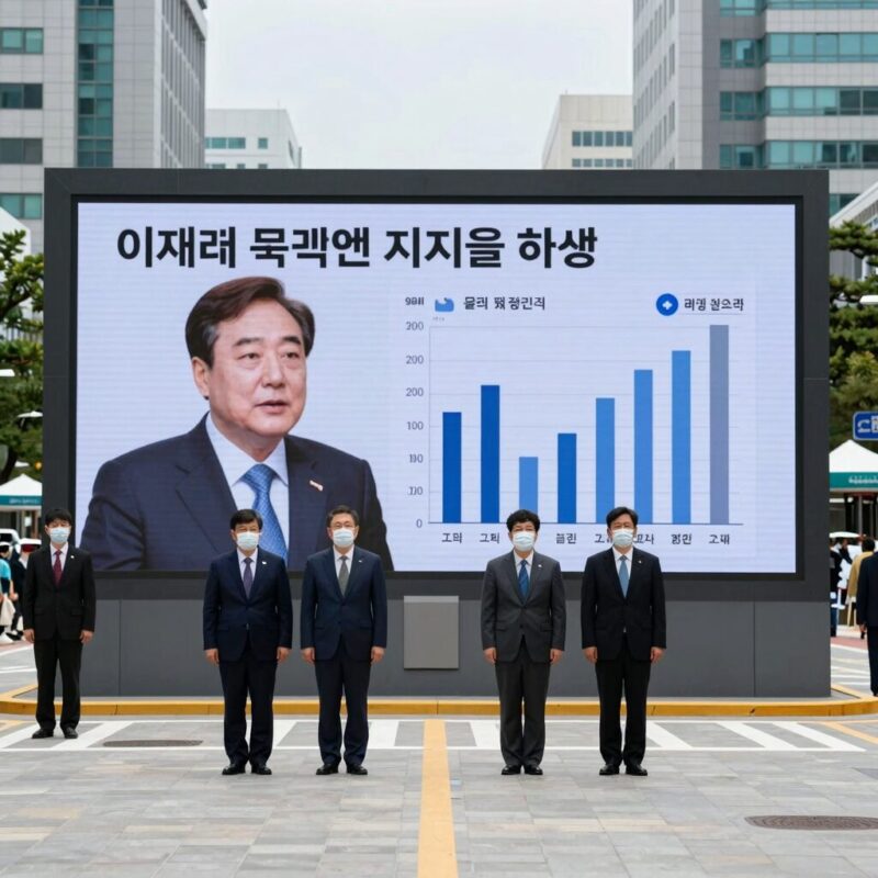 이재명 대통령 지지율 하락 이유와 전망 1 이재명 대통령 지지율 하락 관련 그래프와 뉴스 화면