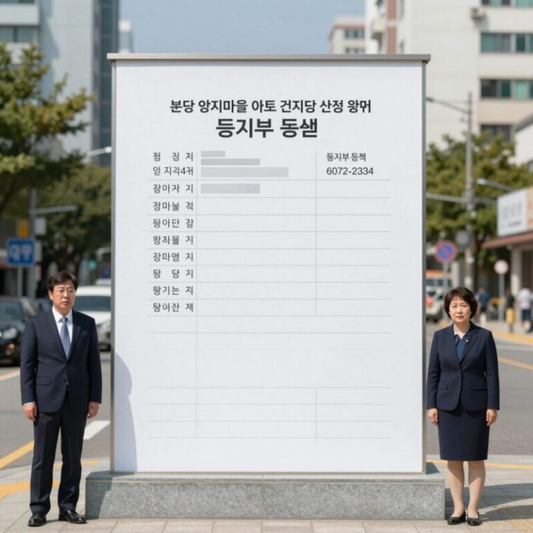 이재명 대통령 분당 양지마을 아파트 근저당 설정 관련 등기부등본 이미지