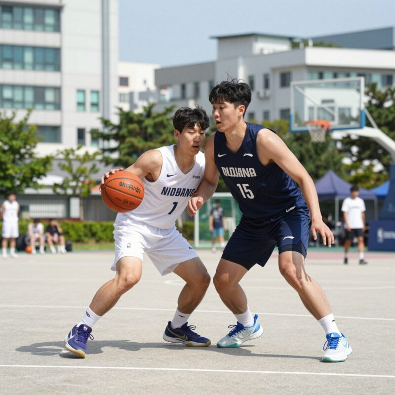 이현중 NBA 서머리그 도전과 한국 농구 미래 1 이현중 NBA 서머리그에서 볼을 드리블하는 모습