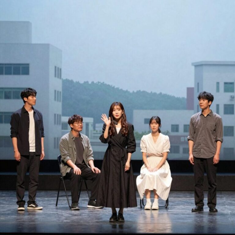 이선정 배우가 연극 무대에서 깊은 연기를 펼치는 모습