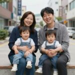 가수 이석훈 아내 정아름의 모든 것 가수 이석훈과 아내 정아름 그리고 두 아이의 웃는 가족 사진