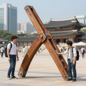 레버리지 뜻을 설명하는 지렛대 이미지와 주식 차트 그래프